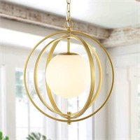 BAODEN Gold Orb Chandelier 1 Light Globe Pendant