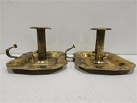 Pair of Brass Candle Stick Holder