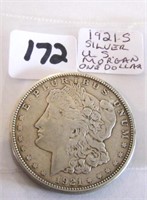 1921S Silver U.S. Morgan One Dollar Coin