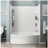 60 in. W x 60 in. H 3-Piece Alcove Tub Surrounds