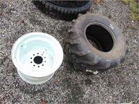 Skid Steer Tire and Rim