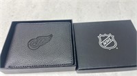 Leather Detroit Red Wings Wallet in Box