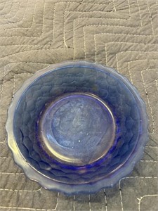 Shirley Temple cobalt blue dish