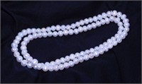 30" strand of cultured pearls necklace, heavy,