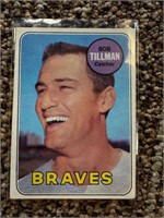 1969 Topps Bob Tillman MLB Braves