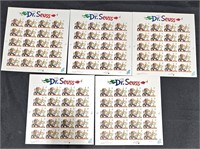 5 Mint Sheets of Dr. Seuss 37 Cent Stamps