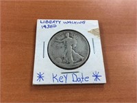 Key Date 1938-D Liberty Walking Half Dollar