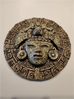 Vintage Mayan Aztec Crushed Turquoise Malachite pl