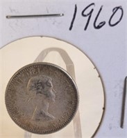 1960 Elizabeth II Canadian Silver Dime