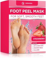 2PACK FOOT PEELS STRAWBERRY SCENT