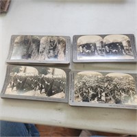 Vintage Stereoscope Viewer Cards - Military