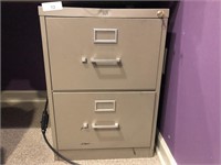 Hon 2x drawer metal filing cabinet Legal size