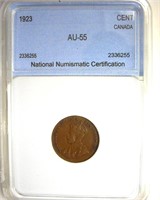 1923 Cent NNC AU55 Canada