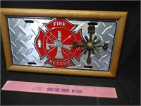 Firefighter clock