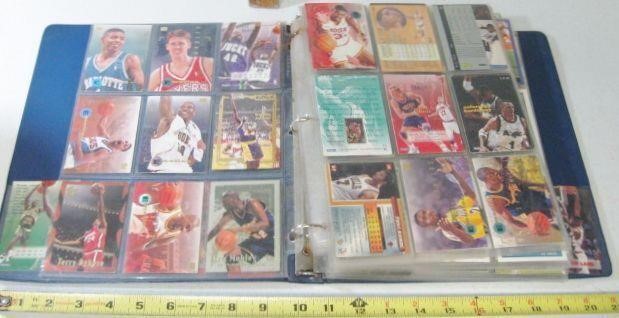 Binder Full of Assorted Sports Trading Cards