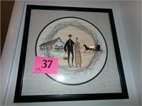 SIGNED NUMBERED FRAMED AMISH ANNIVERSARY PRINT