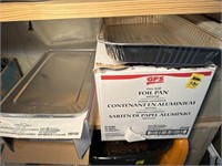 Box of Foil Pans and Box of Lids