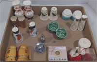 (AB) Lot of various salt and pepper shakers