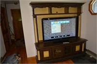452: Toshiba 52in TV with TV entertainment stand