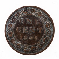 Canada Queen Victoria 1896 Large Cent Coin