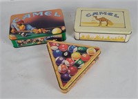 Camel Cigarettes Tins W/ Matches