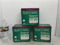 Lot of 3 pack of women’s tampons 40 in each box