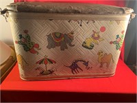 Vintage Pearl Wick Toy Box