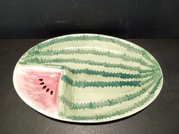 L. Lauter Thermo-serv USA Watermelon Chip Dip Plat