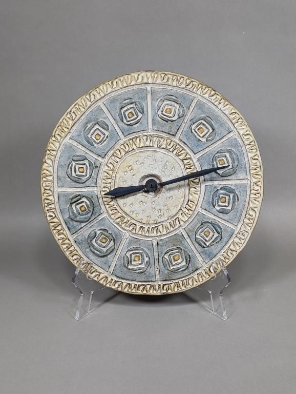 Pottery Wall Clock