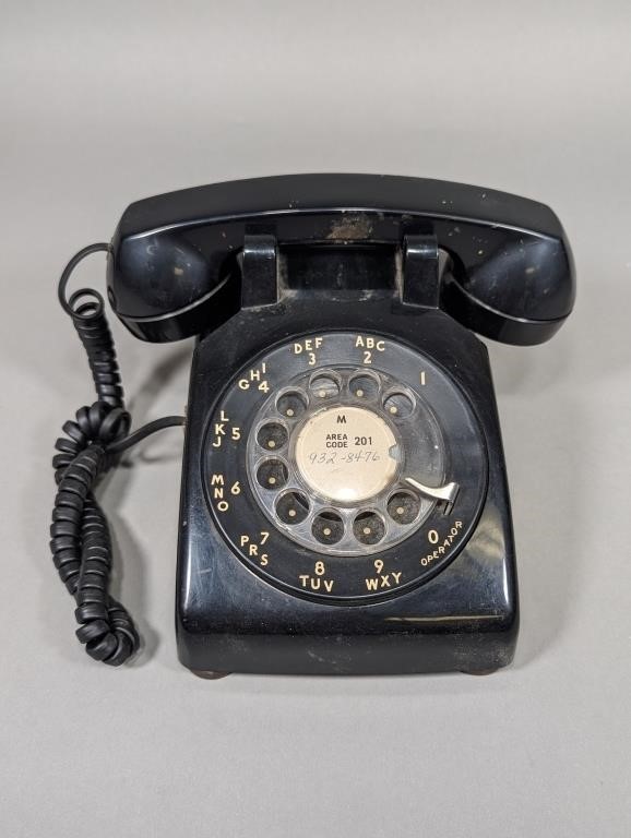 Black Rotary Telephone