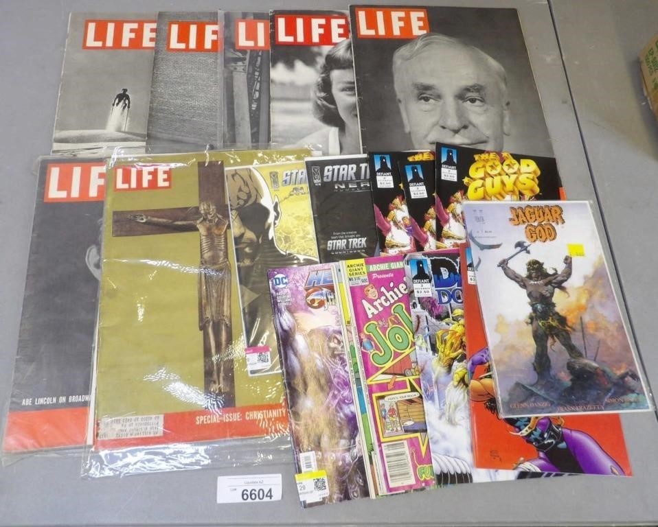 Life Magazines & Comic Books