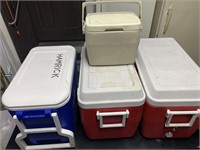Lot of 4 coolers