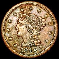 1846 Braided Hair Large Cent UNCIRCULATED