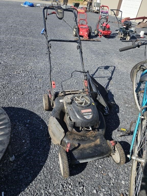 Push mower has compression