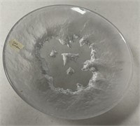 Large Vintage Hoya Snowflake Crystal Bowl