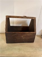 Antiqiue Wood Shoeshine Box