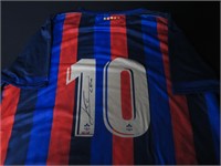 LIONEL LEO MESSI SIGNED SOCCER JERSEY COA