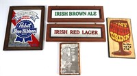 COLLECTION OF BAR SIGNS