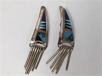 .925 Sterling Southwestern Curved Clip On