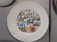 Vintage Ohio Souvenir State Plate Collectible