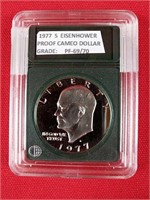 1977-S Proof Cameo Eisenhower Dollar