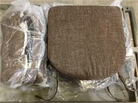 6 Pk Aria Memory Foam Non-Slip Chair Cushion Pad