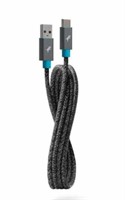 PowerKnit USB-A to USB-C 6ft Cable Space Grey, Pow
