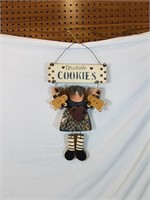 Primitive homemade cookie sign