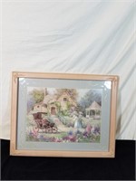 Country cottage & carriage print approx size is