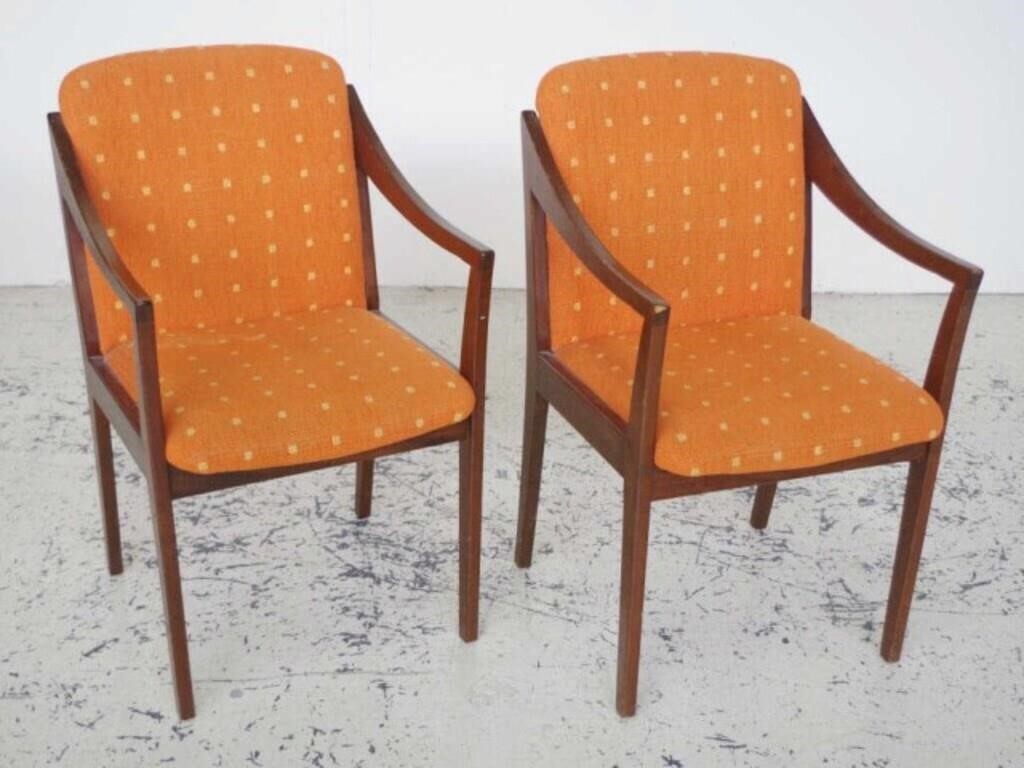 Pair of mid century armchairs