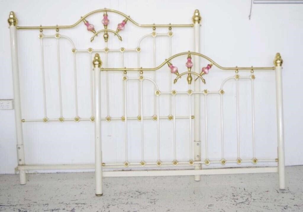 Antique style brass bed