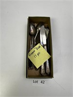 17 Pieces of WM Rodgers Silverplate Flatware