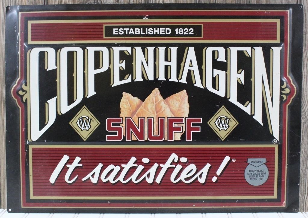 Copenhagen Snuff Metal Sign