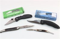 (4) Folding Pocket Knives